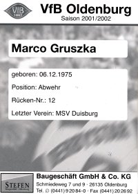 VfB Oldenburg - Rckseite