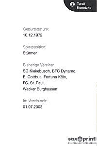 FV Dresden 06 Laubegast - Rckseite